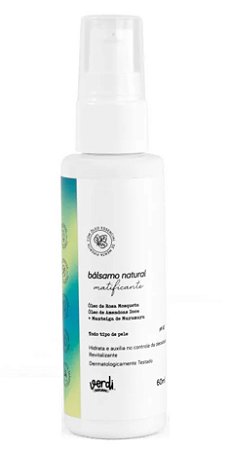 Verdi Natural Bálsamo Facial Matificante para Pele Oleosa 60ml