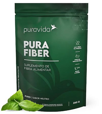 Puravida Pura Fiber - Suplemento Alimentar de Fibras em Pó 250g