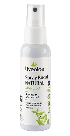 Livealoe Spray Bucal Natural Aloe Lippia 60ml