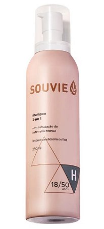 Souvie Homem Shampoo 2 em 1 Orgânico com Gerânio 250ml