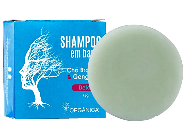 Shampoo em Barra Detox Chá Branco e Gengibre - Orgânica Body & Spa 75g