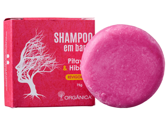 Shampoo em Barra Revigorante Pitaya e Hibisco - Orgânica Body & Spa 75g