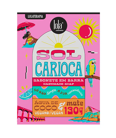 Lola Sol Carioca Sabonete em Barra Água de Coco e Mate 130g