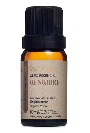 Via Aroma Óleo Essencial de Gengibre 10ml