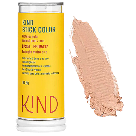Kind Stick Color Protetor Solar Mineral com Zinco FPS 51 - Cor K30 16,5g