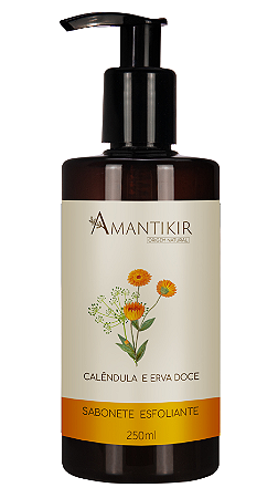 Amantikir Sabonete Líquido Esfoliante Calêndula e Erva Doce 250ml