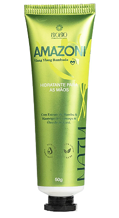 BioBio Amazoni Creme Hidratante para Mãos com Ylang Ylang e Bambuda 50g