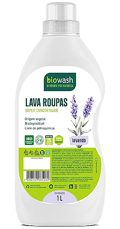 Biowash Lava Roupas Natural Lavanda 1L