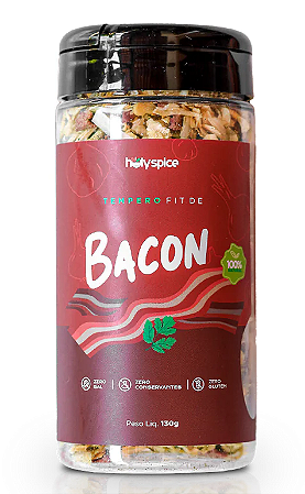HolySpice Tempero Fit Vegano Sabor Bacon 130g