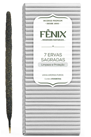 Fênix Incenso Natural 7 Ervas Sagradas 9 un