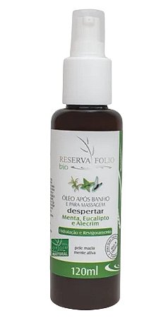 Reserva Folio Óleo após Banho e Massagem Despertar com Menta, Eucalipto e Alecrim 120ml