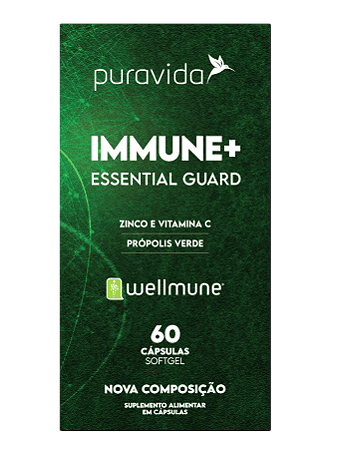 Puravida Immune+ Essential Guard - Suplemento em Cápsulas - 60 caps