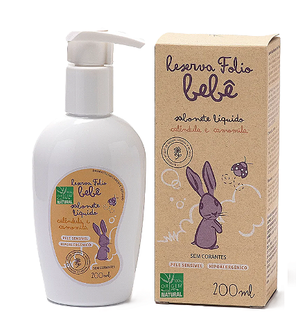 Reserva Folio Bebê Sabonete Líquido Calêndula e Camomila 200ml