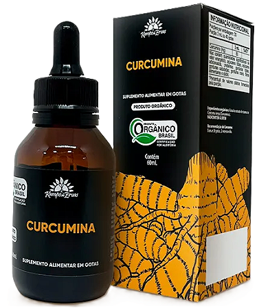 Kampo de Ervas Curcumina - Suplemento em Gotas Orgânico 60ml
