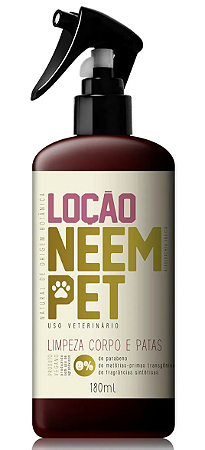 Openeem Loção Neem Pet - Limpeza Corpo e Patas 180ml