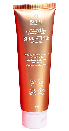 BioBio Iluminador Corporal Hidratante Pós-Sol Sunnature 90g