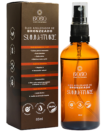 BioBio Óleo Acelerador de Bronzeado Sunnature 85ml