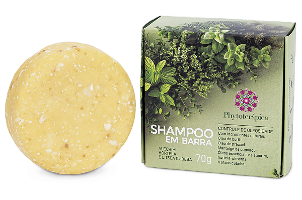 Phytoterápica Shampoo em Barra Alecrim, Hortelã e Litsea Cubeba 70g