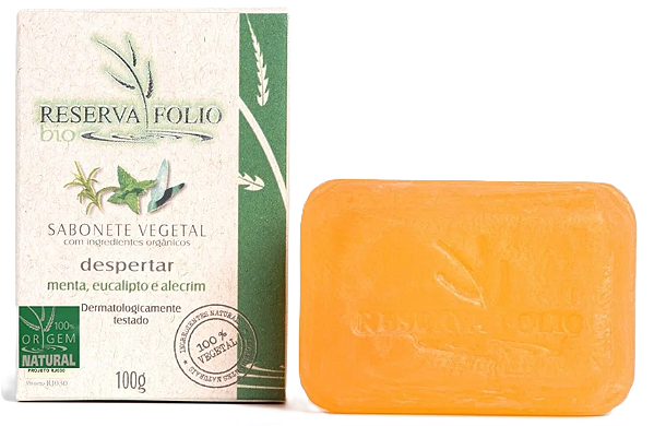 Reserva Folio Sabonete Vegetal Despertar com Menta, Eucalipto e Alecrim 100g