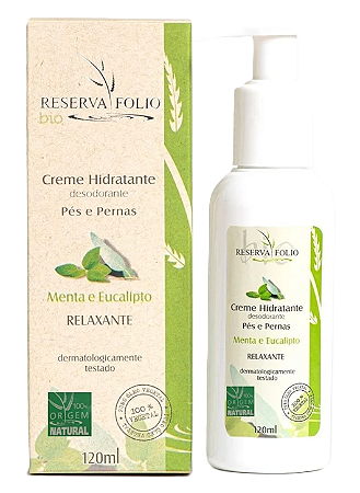 Reserva Folio Creme Hidratante Relaxante Pés e Pernas 120ml