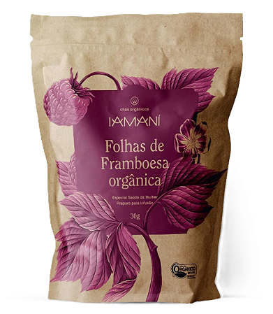 Iamaní Folhas de Framboesa Orgânica Para Infusão 30g