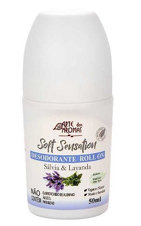 Arte dos Aromas Desodorante Roll-on Soft Sensation Sálvia e Lavanda 50ml