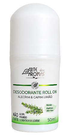 Arte dos Aromas Desodorante Roll-on Alecrim e Capim Limão 50ml