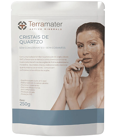 Terramater Cristais de Quartzo Esfoliantes 250g