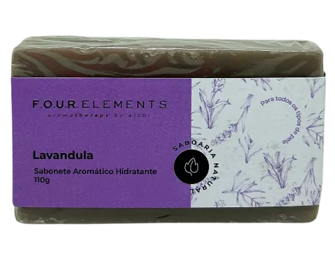Four Elements Sabonete em Barra Aromático Hidratante Lavandula 110g