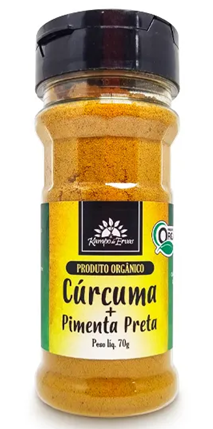 Kampo de Ervas Cúrcuma com Pimenta Preta Condimento Misto Orgânico 70g