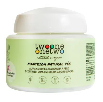 Twoone Onetwo Manteiga Natural Para os Pés com Karité e Alecrim 200g