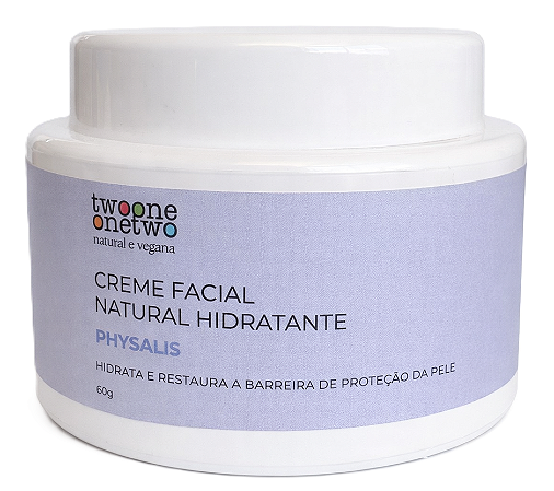 Twoone Onetwo Creme Natural Facial Hidratante com Ômegas e Physalis 60g