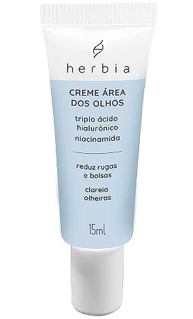 Herbia Creme Contorno da Área dos Olhos Triplo Ácido Hialurônico e Niacinamida 15ml