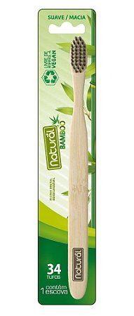Suavetex Natural Escova Dental de Bambu 1un