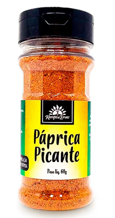 Kampo de Ervas Páprica Picante Condimento Puro 60g