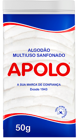 Apolo Algodão Multiuso Sanfonado 50g