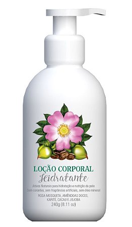 Multi Vegetal Loção Corporal Hidratante com Rosa Mosqueta 240ml