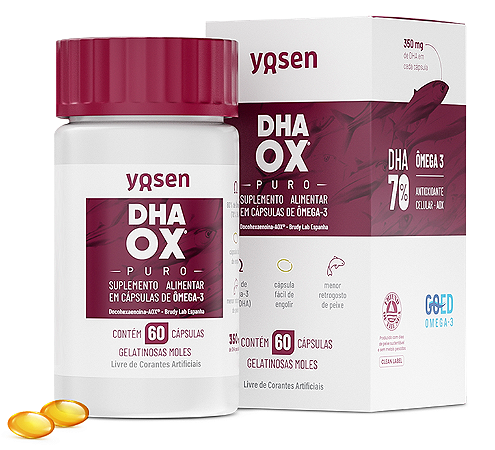 Yosen Ômega 3 DHA OX de Óleo de Peixe em Cápsulas - 60 caps