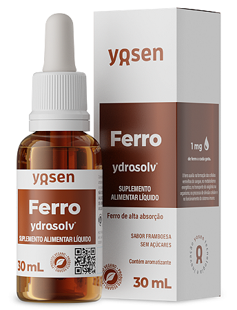 Yosen Ferro Ydrosolv em Gotas 30ml
