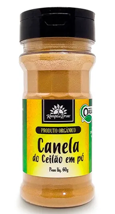 Kampo de Ervas Canela do Ceilão em Pó Condimento Puro Orgânico 60g