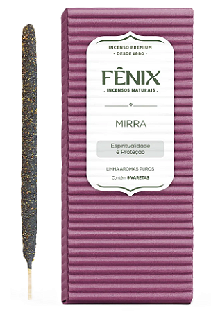 Fênix Incenso Natural Mirra 9 un
