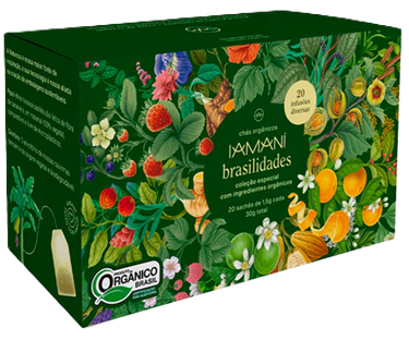 Iamaní Combo de Chás Orgânicos Brasilidades Caixa 20 Sachês