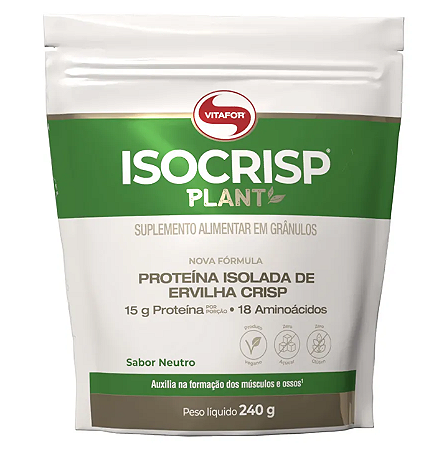 Vitafor Isocrisp Plant em Grânulos - Proteína Isolada de Ervilha Crisp