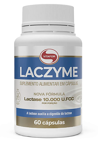 Vitafor Laczyme em Cápsulas - Enzima Lactase - 60 caps