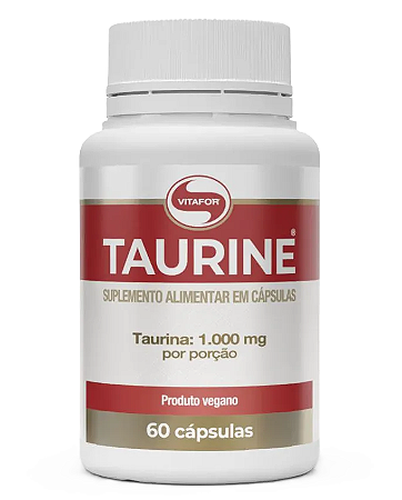 Vitafor Taurine em Cápsulas Veganas - Taurina (1000mg) - 60 caps