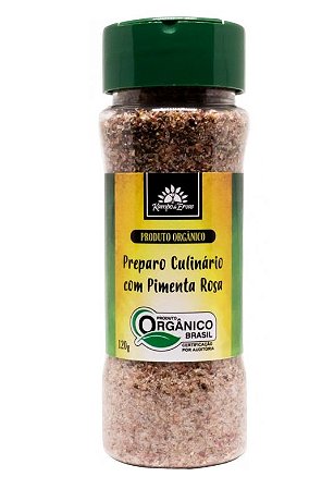 Kampo de Ervas Preparo Culinário Orgânico com Pimenta Rosa e Sal Rosa do Himalaia 120g