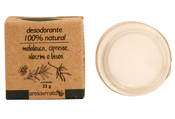 Ares de Mato Desodorante Natural em Creme Melaleuca, Cipreste e Litsea 33g