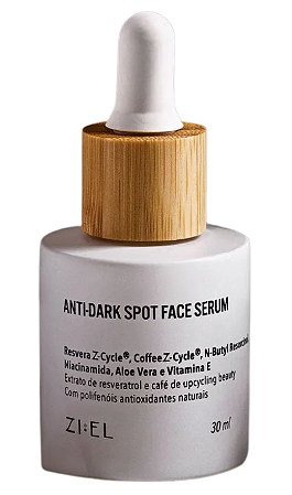 Ziel Sérum Facial Antimanchas com Resveratrol, Niacinamida e Café Verde 30ml