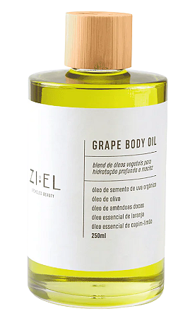 Ziel Grape Body Oil - Óleo Corporal Hidratante com Óleo de Uva 250ml