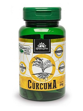 Kampo de Ervas Cúrcuma Orgânica (600mg) - 90 Cápsulas Veganas